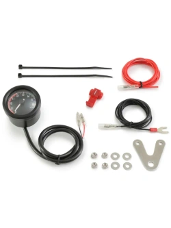 Voltomierz analogowy Daytona Velona48 z biało-czerwonym podświetleniem LED [12 V]