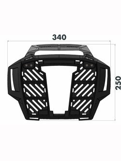Stelaż pod kufer centralny Hepco&Becker AluRack Honda CBR 650 R (21-23)