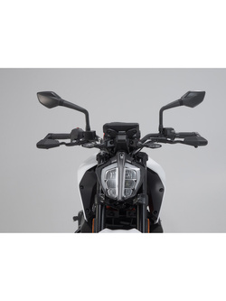 Osłony klamki hamulca i sprzęgła z osłoną przed wiatrem SW-Motech Aprilia/ Honda/ KTM/ Ducati/ Yamaha (wybrane modele) czarny
