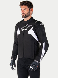Kurtka motocyklowa tekstylna Alpinestars T-Jaws V4 czarno-biała