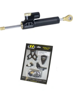 Zestaw: amortyzator skrętu Hyperpro RSC czarny - progresywny [55 mm] + zestaw mocujący BMW R 1300 GS (24-25)