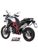 Tłumik SLIP-ON X-Plorer Titanium z karbonową końcówką SC-Project do BMW F700 GS 2016-2018