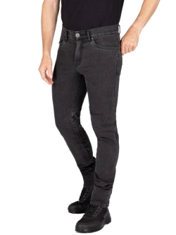 Jeansy motocyklowe Knox Colton Slim Charcoal czarne