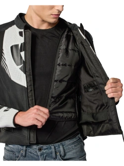 Kurtka motocyklowa skórzana REV’IT! Argon 3 czarno-biała