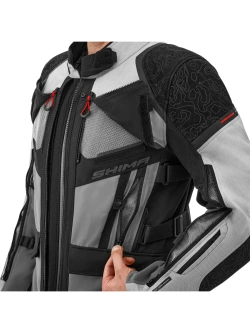 Kurtka motocyklowa tekstylna Shima Tracker jasnoszara