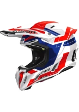 Kask enduro Airoh Twist 3 Dynasty biało-niebiesko-czerwony połysk