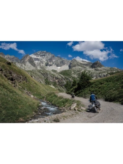 Kurtka motocyklowa tekstylna Klim Carlsbad niebiesko-czerwona