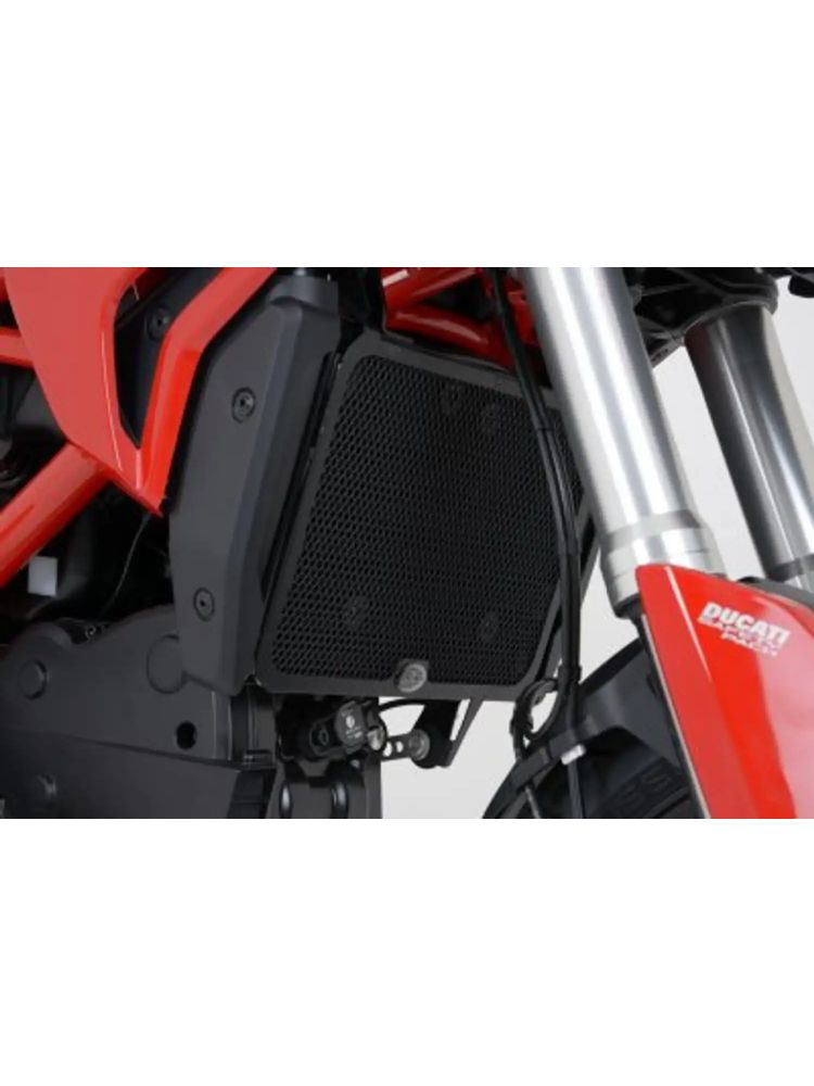 Osłona chłodnicy R&G aluminiowa do Ducati Hypermotard/Hyperstrada 821/939 (16-) czarna