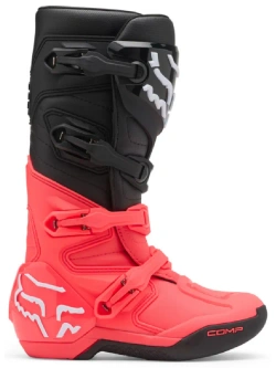 Buty enduro damskie Fox Comp czarno-biało-różowe