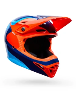 Kask enduro Bell MX-10 Mips pomarańczowo-niebieski