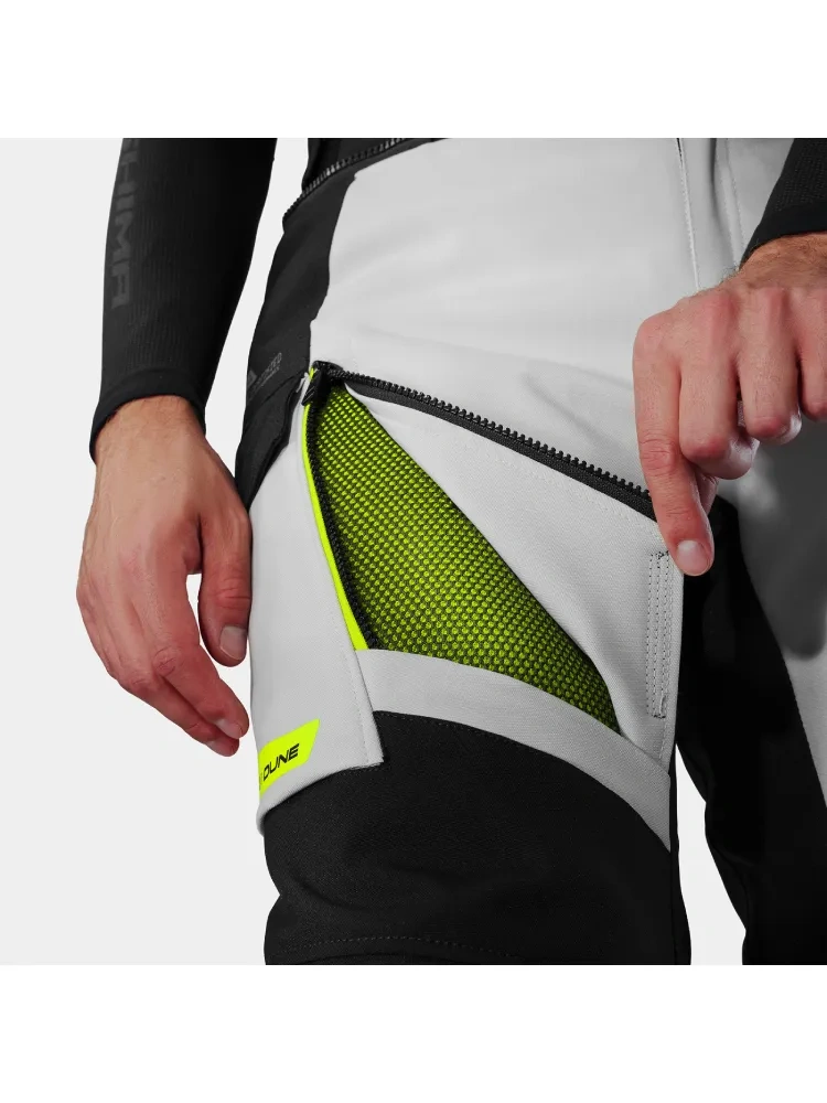 Spodnie motocyklowe tekstylne Shima Dune 2.0 G2 czarno-białe-fluo
