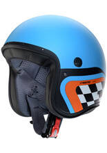Kask otwarty Caberg Freeride X Daytona niebiesko-pomarańczowy