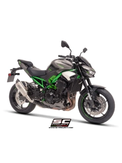 Tłumik motocyklowy SC-Project SC1-R Kawasaki Z 900 (25-) z osłoną termiczną, tytanowy [z homologacją]