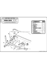 Stelaż pod kufer centralny Monokey, Monolock Kappa Honda CB 500 (97-05)/ S (00-05) [bez płyty montażowej]