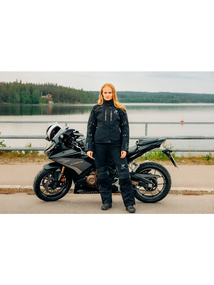 Kurtka motocyklowa damska tekstylna Rukka FlexoRina czarno-brązowa