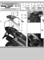 Stelaż pod sakwy motocyklowe GIVI Honda XL 650 V Transalp (00-07)