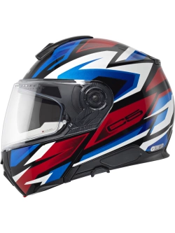 Kask szczękowy Schuberth C5 Zenith czarno-niebiesko-czerwony połysk