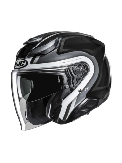 Kask otwarty HJC F31 Bask czarno-biały