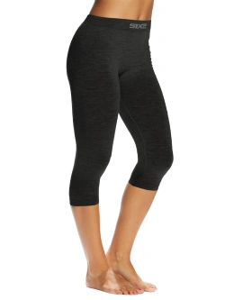 Legginsy termoaktywne SIXS PNX 3/4 Merinos czarne unisex
