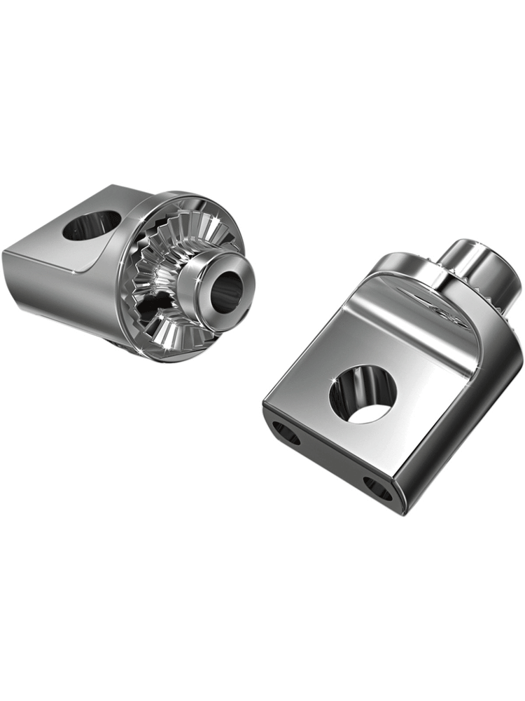 Podesty kierowcy lub pasażera Hex czarne + adaptery 8883 Kuryakyn do Harley Davidson (Wybrane modele)