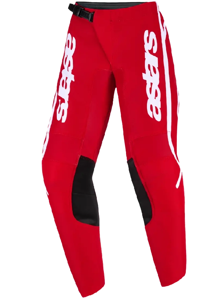 Spodnie cross dziecięce Alpinestars MX Fluid Apex czerwono-białe