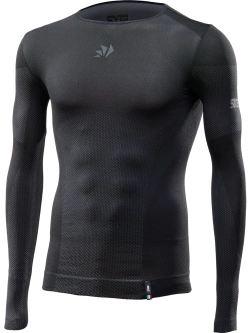 Koszulka termoaktywna z długim rękawem SIXS Breezy Touch V2 czarna unisex