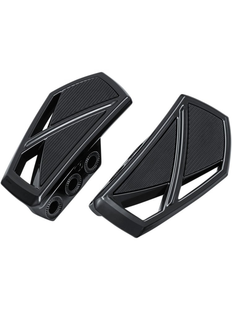 Podesty Phantom Mini czarne + adaptery 8881 Kuryakyn do Harley Davidson (wybrane modele)