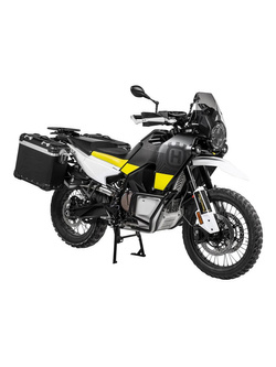 Zestaw: kufry boczne z anodowanego aluminium czarne "And-Black" Zega Evo + stelaże czarne Touratech Husqvarna Norden 901/ Expedition, KTM Adventure 890/ R/ 790/ R [poj.:38+45l]