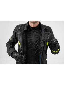 Kurtka motocyklowa tekstylna Shima Runner czarno-fluo