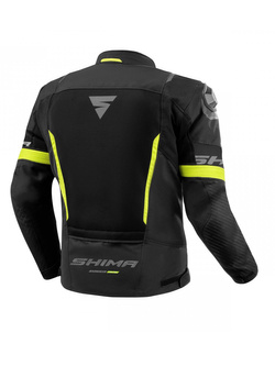 Kurtka motocyklowa tekstylna Shima Solid 2.0 Vent czarno-fluo