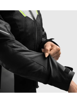 Kurtka motocyklowa damska tekstylna Rebelhorn Hiflow V czarno-szaro-żółta