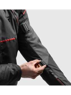Kurtka motocyklowa tekstylna Rebelhorn Swift czarno-szaro-czerwona