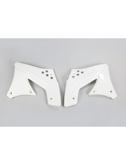 Osłony chłodnicy UFO do Kawasaki KXF 250 (09-12) białe