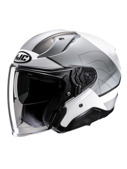 Kask otwarty HJC RPHA 31 Chelet srebrno-biały