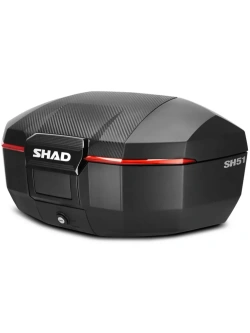 Kufer centralny SHAD SH51 Carbon czarny z czerwonym reflektorem