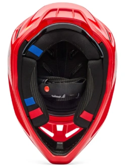 Kask enduro Fox V3 RS Fracture czarno-czerwony