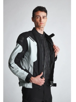 Kurtka motocyklowa tekstylna Modeka Khao Air II czarno-popielata