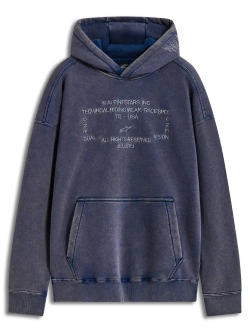 Bluza z kapturem Alpinestars Infinite Washed niebieska