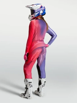 Spodnie cross damskie Alpinestars MX Stella Fluid Kepler fioletowo-czerwone