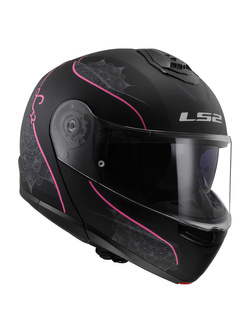 Kask szczękowy LS2 FF908 Strobe II Lux czarno-różowy matowy