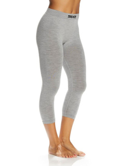 Legginsy termoaktywne SIXS PNX Merinos szare unisex