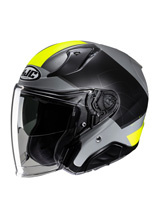 Kask otwarty HJC RPHA 31 Chelet srebrno-czarno-żółty