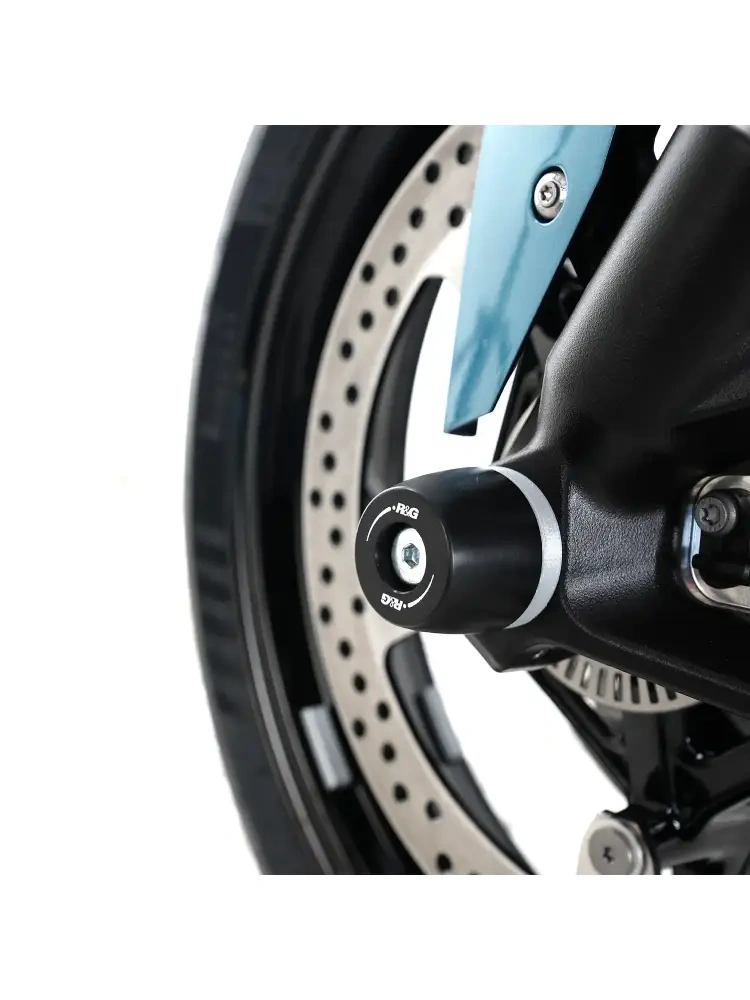 Slidery przedniego zawieszenia R&G Racing BMW F 900 R (20-)/ XR (20-25) z rolkami APEX Cotton Reels czarne