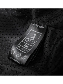 Kurtka motocyklowa skórzana Rebelhorn Vandal 2 czarno-szaro-czerwona