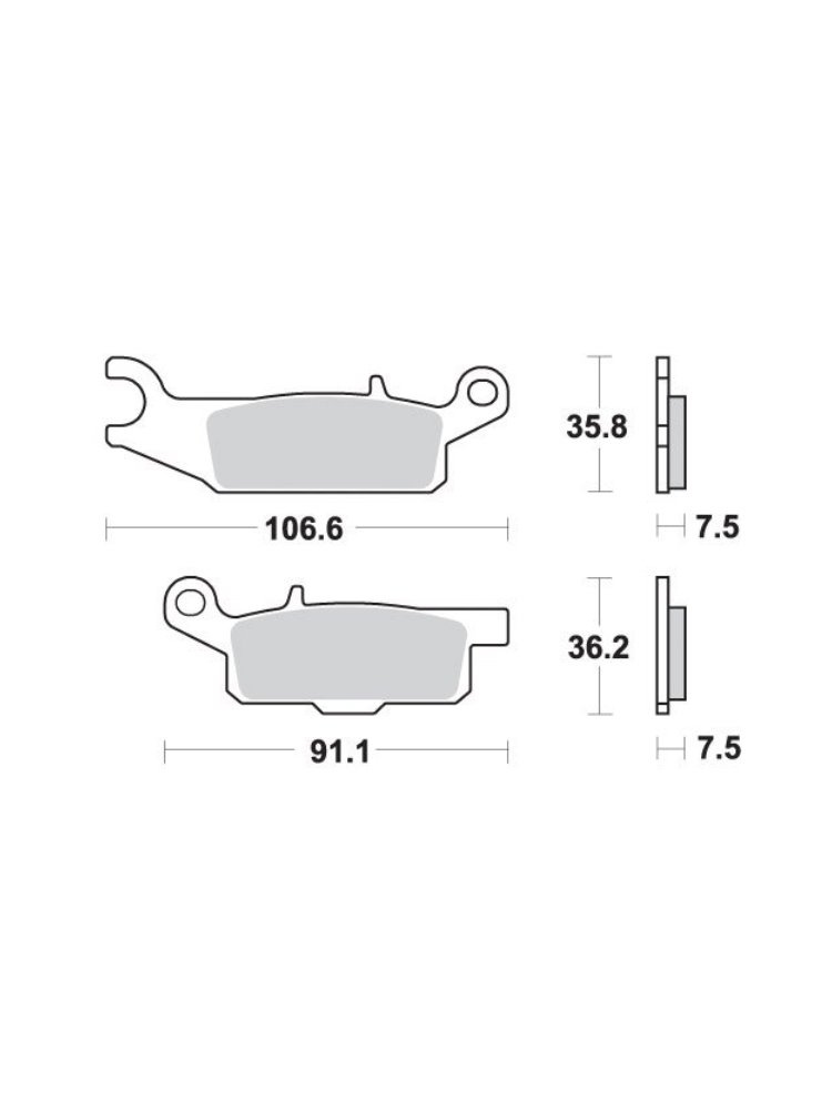 KLOCKI HAMULCOWE SBS 849 SI