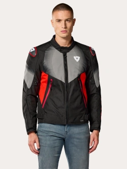 Kurtka motocyklowa tekstylna REV’IT! Control H2O czarno-czerwona