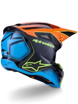 Kask enduro Alpinestars SM3 Fray czarno-pomarańczowy-fluo