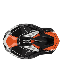Kask enduro Acerbis Steel Carbon czarno-biało-pomarańczowy