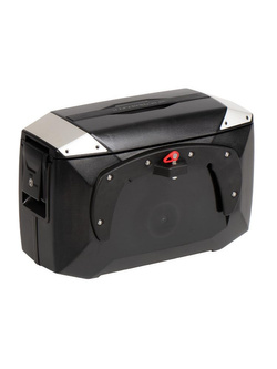 Kufer boczny plastikowy Hepco&Becker Xcore montowany na stelażu C-Bow czarno-srebrny (pojemność: 18 l)