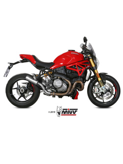 Tłumik motocyklowy Slip-On Line (MK3) MIVV do Ducati Monster 821 (18-20) / 1200 (17-21) carbon
